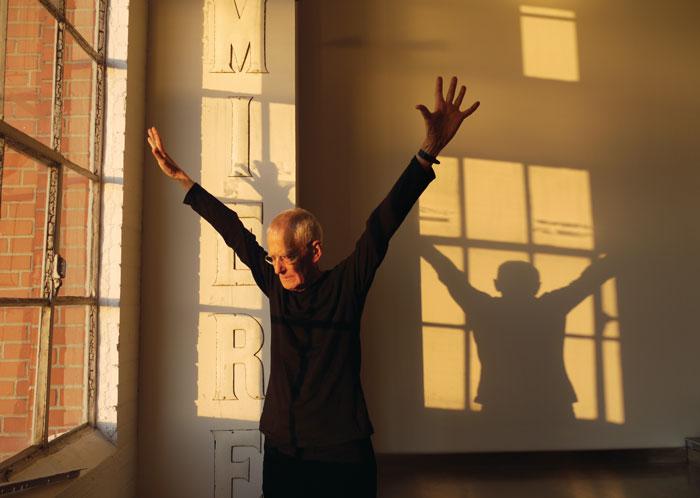 Arnaud Maggs in his Toronto studio, June 2010 / photo Michael Mitchell