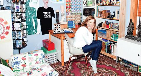 mag-heidi-overhill Spread from Canadian Art, Summer 2010, showing Heidi Overhill in her home with some of her collections / photo Christopher Wahl