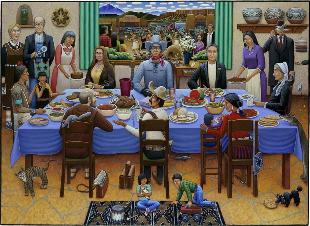 David Bradley <em>Pueblo Feast Day 2005</em> 2005 © Ethnologisches Museum SMB / photo Claudia Obrocki 