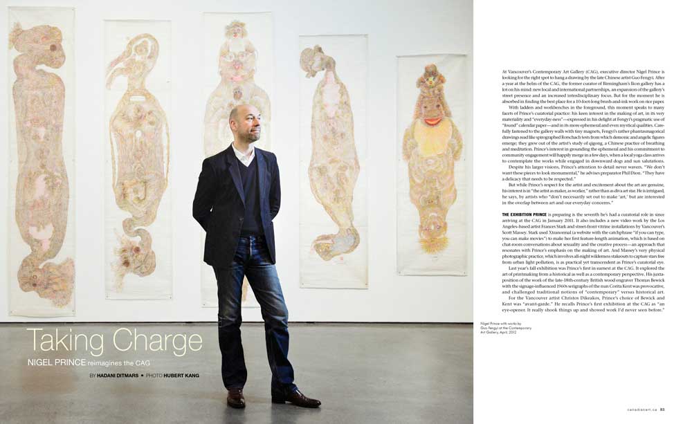 Opening spread for 