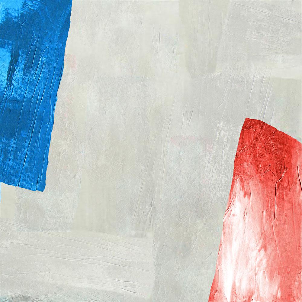 Milutin Gubash <em>Tito (3), After Slobodan “Boki” Radanovic from the late 1950s (based on the recollection of my mother, who remembered a painting that looked kind of like “the Yugoslavian flag coming together…”)</em> 2010 Courtesy the artist and Galerie Joyce Yahouda