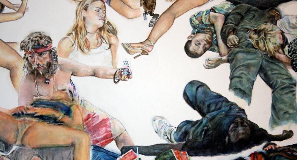 A work by Andrea Williamson, an artist featured in the Calgary Biennial of Contemporary Art.