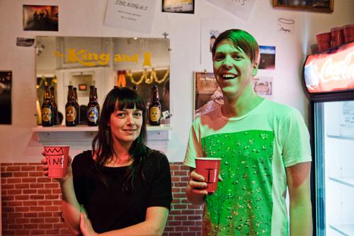 Eleanor King and Stefan Hancherow at the 2010 iteration of their installation/performance <em>King & I</em>.