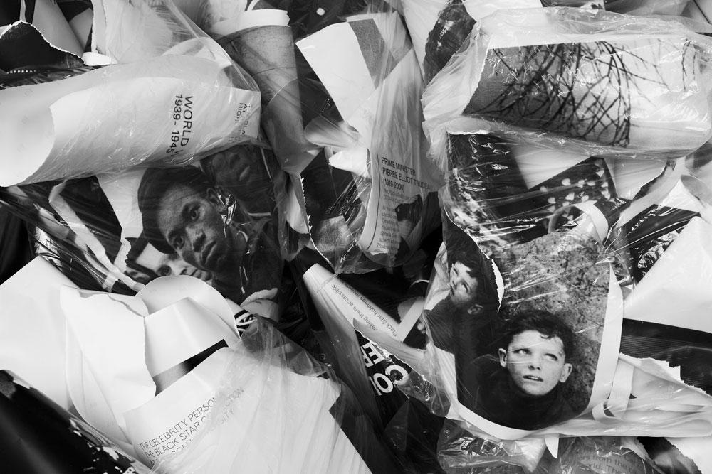 Vid Ingelevics, <em>Shredded Black Star exhibition copy photographs</em>, 2012 Courtesy of the artist