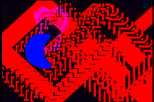 Lillian Schwartz <em>UFOs</em> 1971 Video still © AT&T Courtesy Lillian Schwartz
