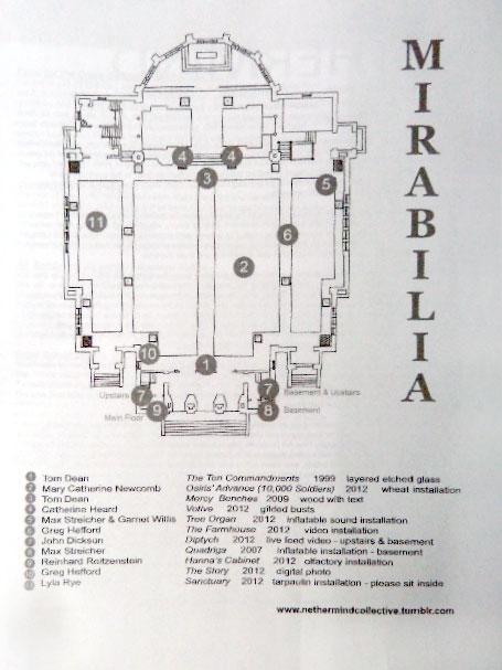 Map of the NetherMind installations at St. Anne's Church
