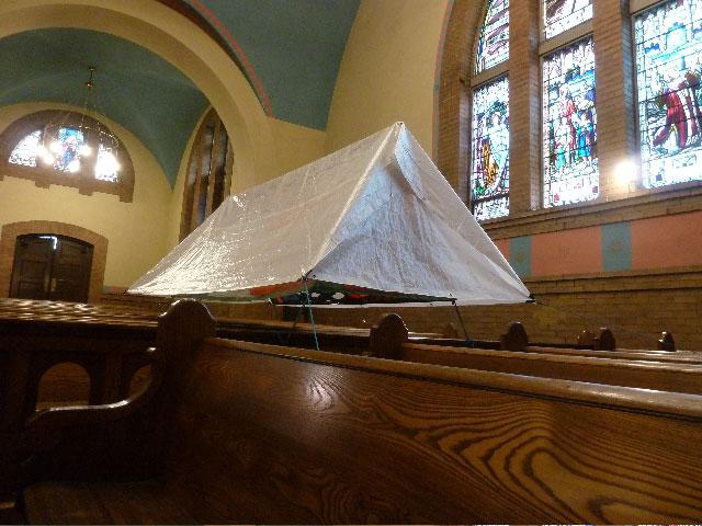 Lyla Rye's <em>Sanctuary</em> installation at St. Anne's Church / photo Barbara Solowan