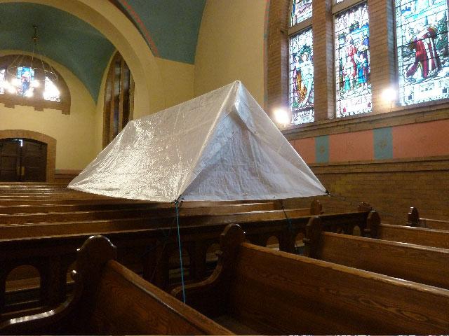 Lyla Rye's <em>Sanctuary</em> installation at St. Anne's Church / photo Barbara Solowan