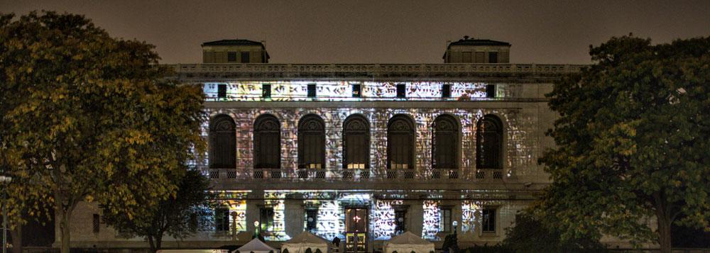 NewD Media's <em>Knowledge is Power</em> at the Detroit Public Library / photo David Lewinski Photography