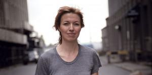Julia Dault outside her studio in Sunset Park, Brooklyn, June 2012 / photo George Whiteside