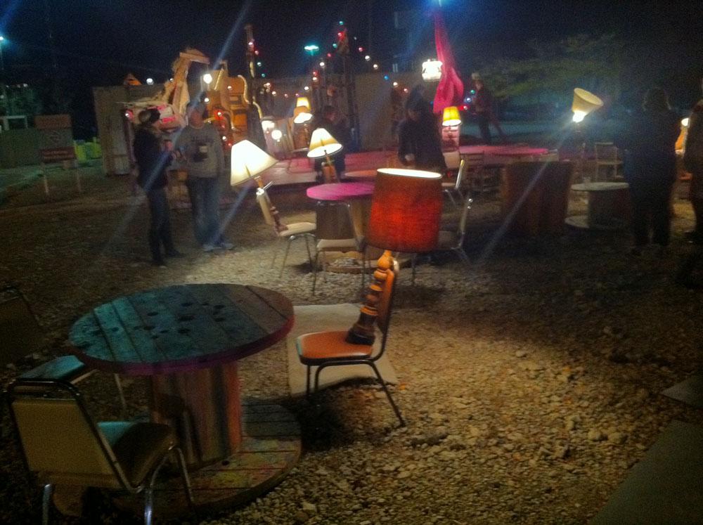 The Magenta Giraffe Theatre Company's stage at Wayne State University during Dlectricity / photo David Balzer 