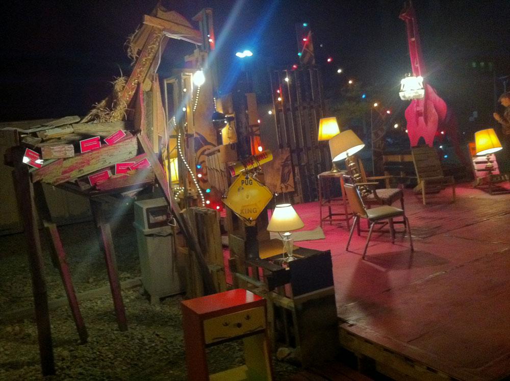 The Magenta Giraffe Theatre Company's stage at Wayne State University during Dlectricity / photo David Balzer 