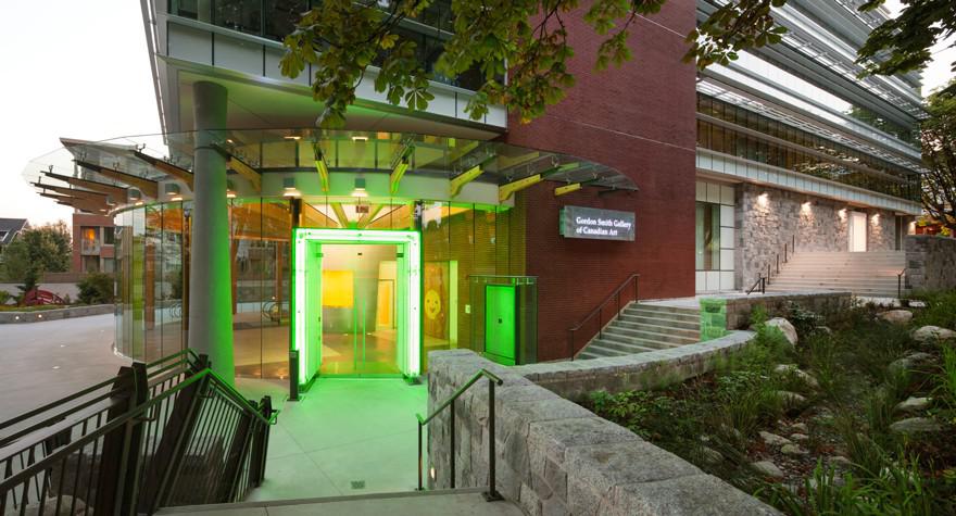 Entrance to the new Gordon Smith Gallery of Canadian Art