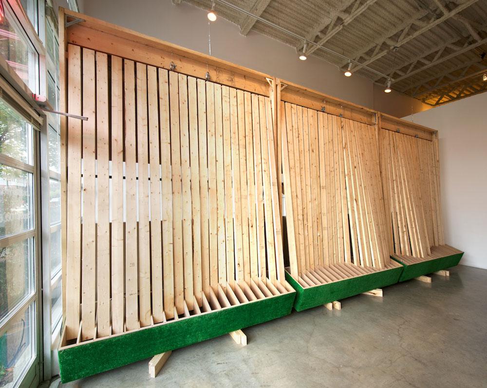 Jonathan Villeneuve <em>Do The Wave</em> 2009 Installation view / photo Henri Robideau