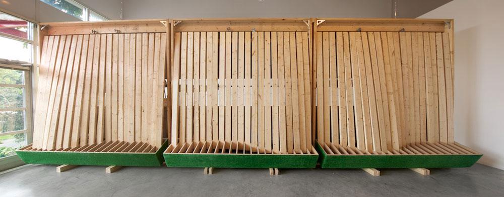 Jonathan Villeneuve <em>Do The Wave</em> 2009 Installation view / photo Henri Robideau