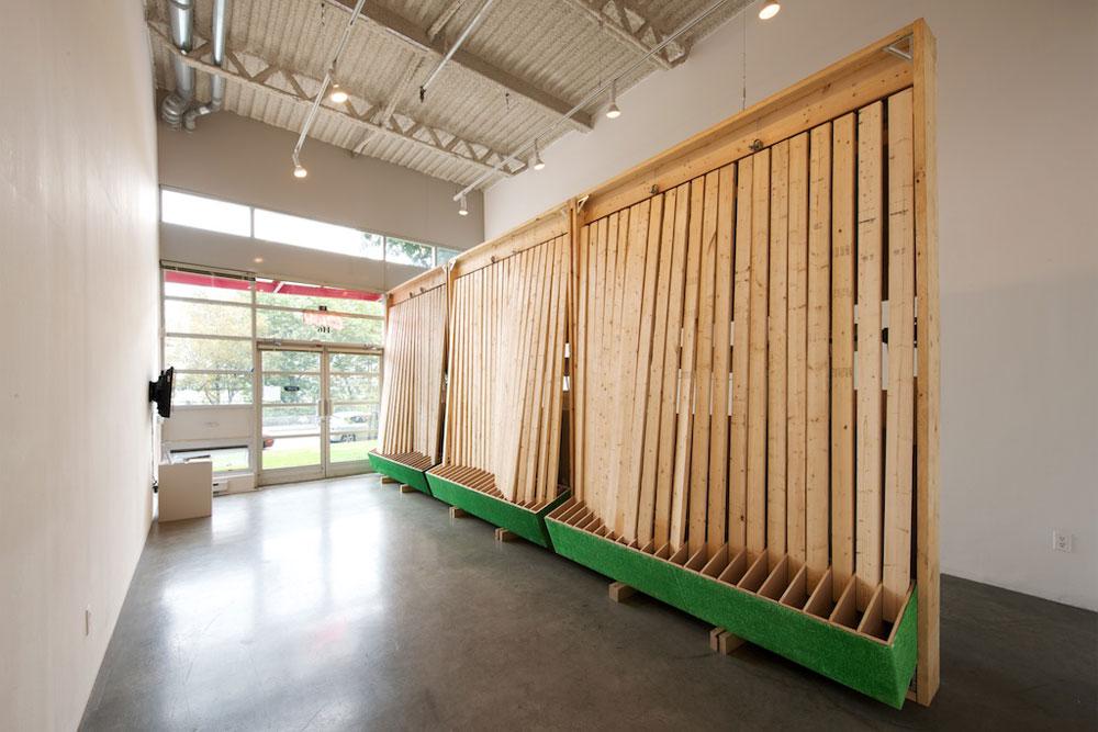 Jonathan Villeneuve <em>Do The Wave</em> 2009 Installation view / photo Henri Robideau