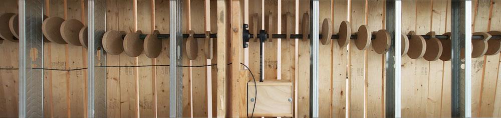 Jonathan Villeneuve <em>Do The Wave</em> 2009 Installation view / photo Henri Robideau
