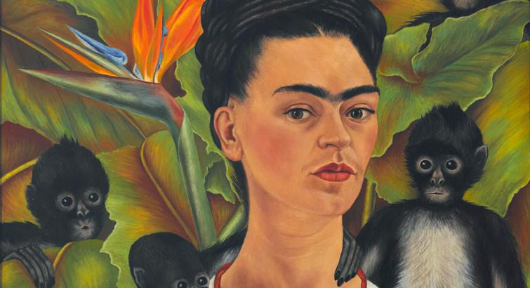 Frida Kahlo Autorretrato con monos 1943 (Self-Portrait with Monkeys 1943) Courtesy the Jacques and Natasha Gelman Collection of Mexican Art © Banco de México Diego Rivera & Frida Kahlo Museums Trust Mexico, D. F./ Artists Rights Society (ARS) New York