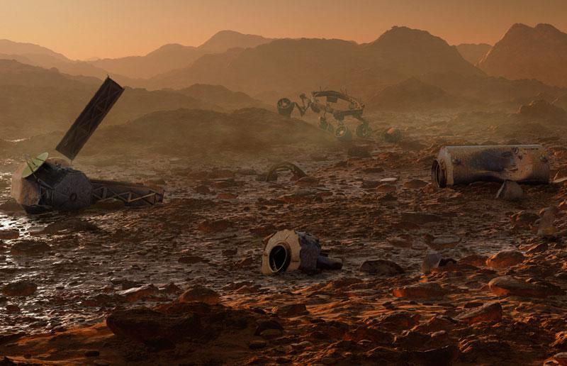 Kelly Richardson <em>Mariner 9</em> 2012 Video still Courtesy of the artist and Birch Libralato