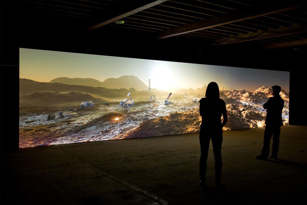 Kelly Richardson <em>Mariner 9</em> 2012 Installation view Courtesy of the artist and Birch Libralato / photo Colin Davison