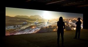 Kelly Richardson Mariner 9 2012 Installation view Courtesy of the artist and Birch Libralato / photo Colin Davison