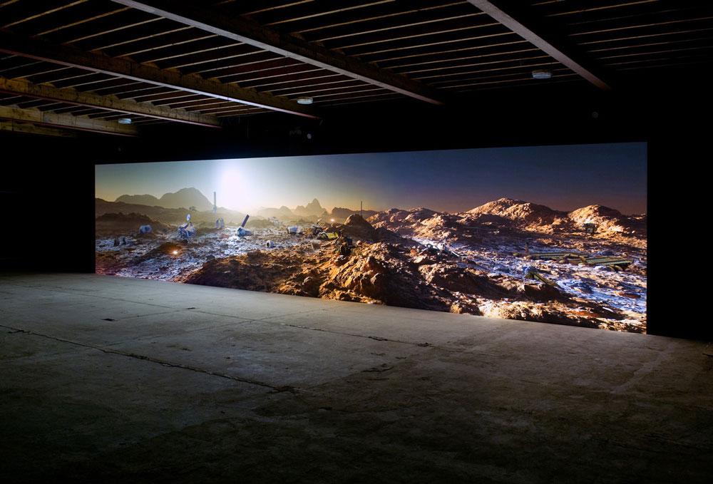 Kelly Richardson <em>Mariner 9</em> 2012 Installation view Courtesy of the artist and Birch Libralato / photo Colin Davison