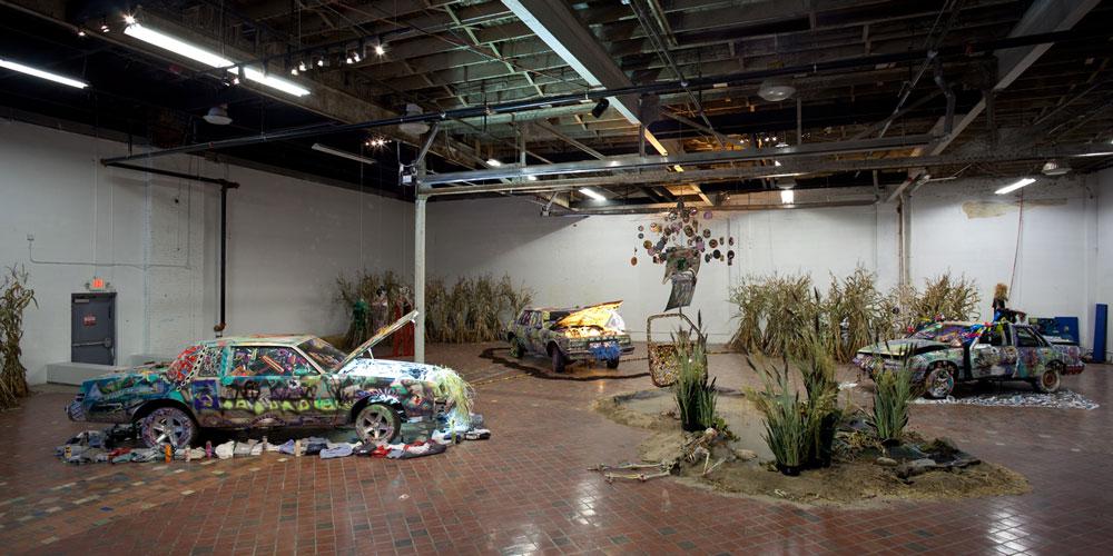 Installation view of “Vision in a Cornfield” at Museum of Contemporary Art Detroit. Courtesy of the Museum of Contemporary Art Detroit. All rights reserved / photo by Corine Vermeulen