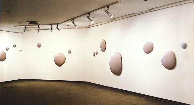 Installation view of Taras Polataiko's Humidity at Sable-Castelli Gallery in 2003 / photo Christina Gapic