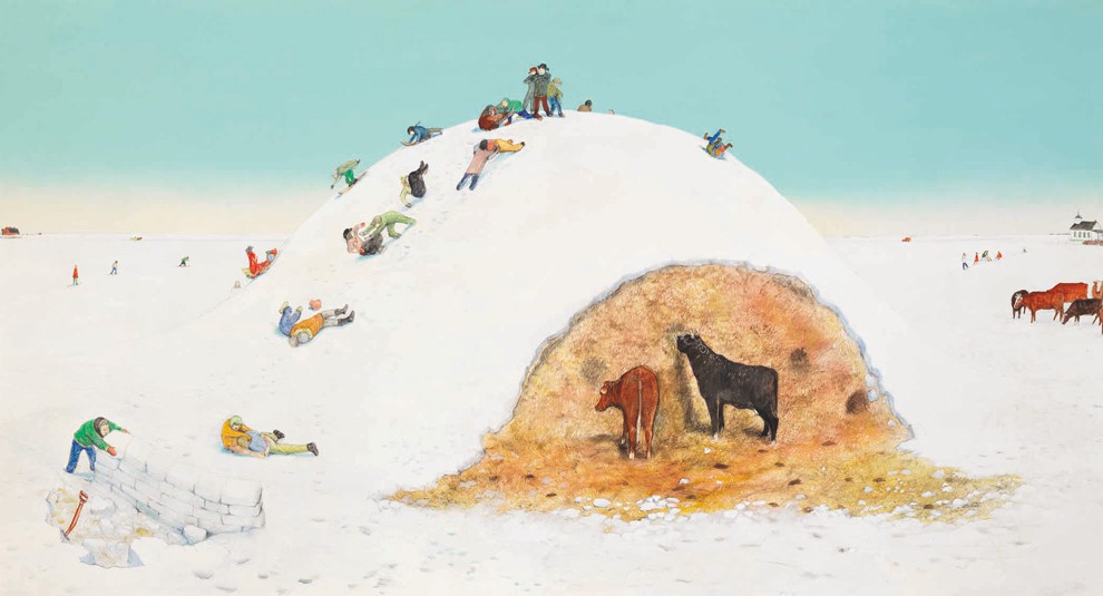 William Kurelek's King of the Mountain, which sold for $380,250 at the Heffel auction this week.