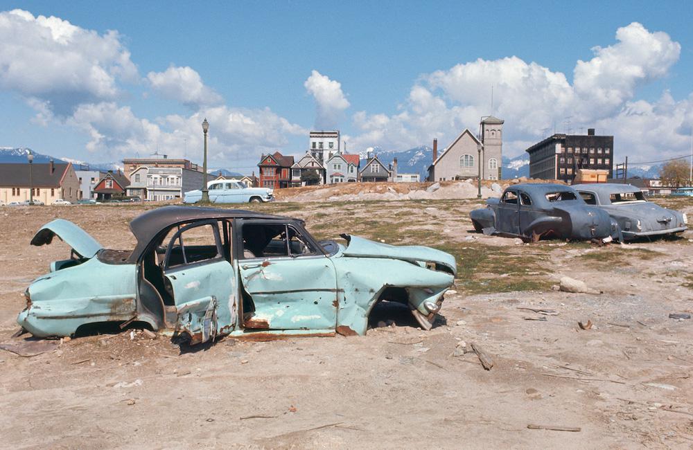 Fred Herzog <em>Wreck at Georgia/Dunlevy</em> 1966 Courtesy Equinox Gallery 