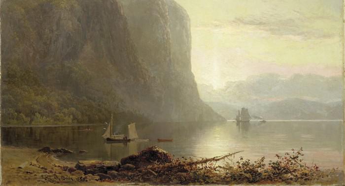 Lucius R. O'Brien Sunrise on the Saguenay, Cape Trinity 1880 Courtesy National Gallery of Canada / photo © NGC