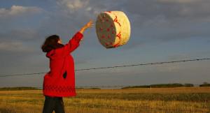Amalie Atkins's Cake Toss (2008) was part of MASS MoCA's “Oh Canada” / photo courtesy the artist