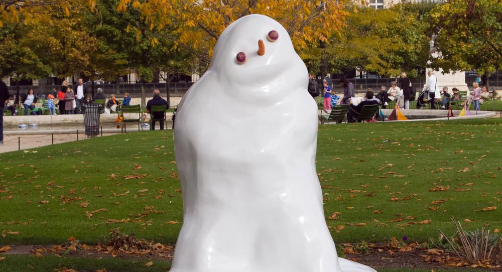 Bonhomme de neige by French artist Pierre Ardouvin will be part of this year's public-art program art Art Basel Miami Beach / photo courtesy Art Basel Miami and Galerie Chez Valentin
