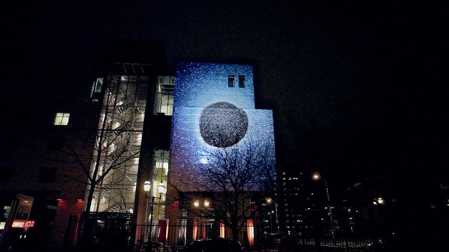 Pascal Grandmaison <em>Le jour des 8 soleils</em> 2012 Installation view at Centre de design de l'UQAM Courtesy the artist 