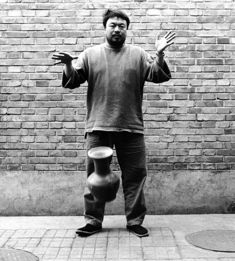 Ai Weiwei Second panel of the triptych <em>Dropping a Han Dynasty Urn</em> 1995/2009 Courtesy the artist