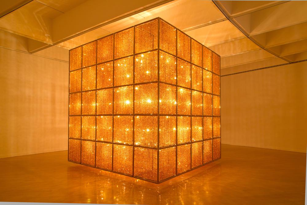 Ai Weiwei <em>Cube Light</em> 2008 Installation view Courtesy Hirshhorn Museum, Washington / photo Cathy Carver