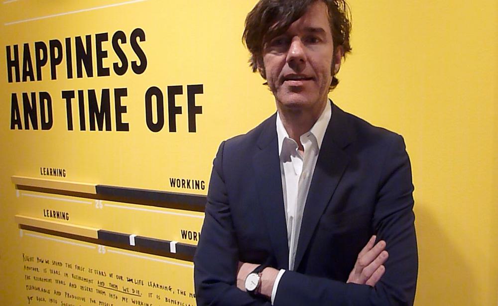 Stefan Sagmeister at the opening for “The Happy Show” at the Design Exchange / photo Barbara Solowan