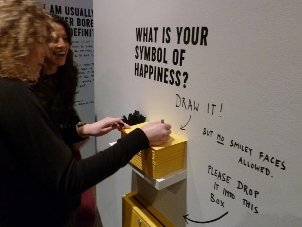 Stefan Sagmeister “The Happy Show” 2013 Installation view Courtesy Design Exchange / photo Barbara Solowan