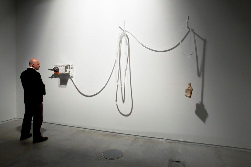 Rafael Lozano-Hemmer <em>Last Breath</em> 2012 Installation view Courtesy the Blackwood Gallery and Justina M. Barnicke Gallery