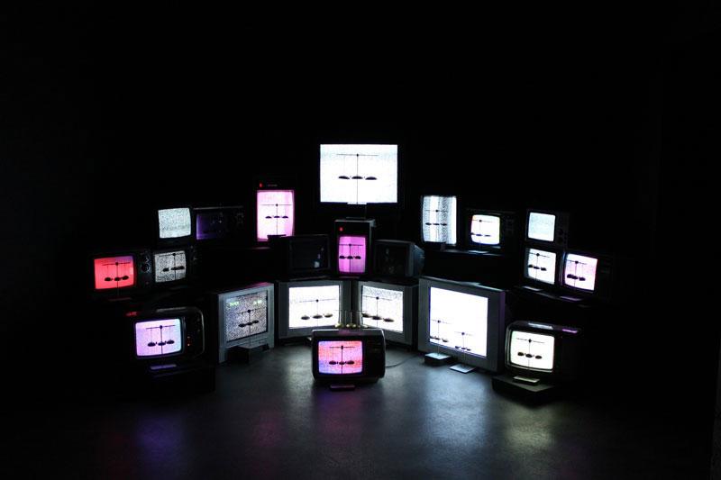 Darsha Hewitt <em>Electrostatic Bell Choir</em> 2012 Installation view Courtesy the Blackwood Gallery and Justina M. Barnicke Gallery