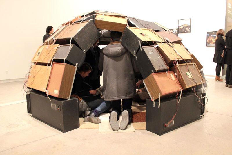 Alexis O'Hara <em>SQUEEEQUE! The Improbable Igloo</em> 2009 Installation view Courtesy the Blackwood Gallery and Justina M. Barnicke Gallery