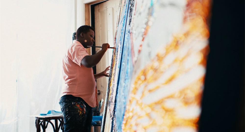 Still from Beginnings: Mickalene Thomas Courtesy Di San Luca Films Still from Beginnings: Mickalene Thomas Courtesy Di San Luca Films