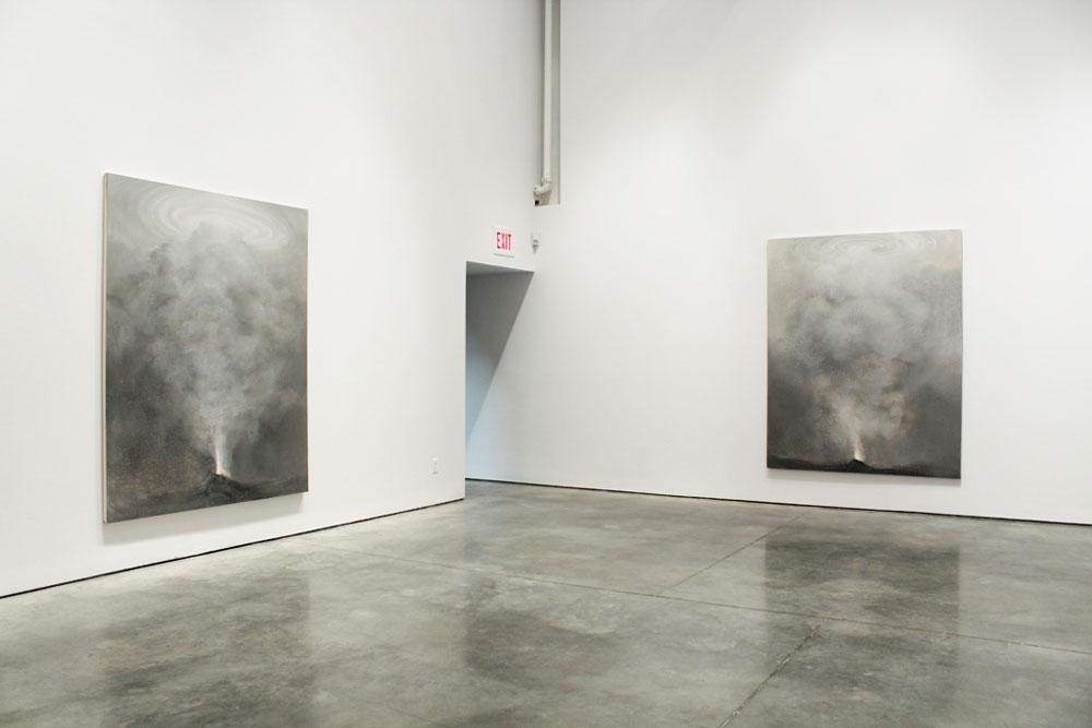 Neil Wedman Two works from the series <em>Underwater Volcanoes</em> 2012 Installation view Courtesy the artist, Charles H. Scott Gallery and Equinox Gallery / photo Kevin Romaniuk