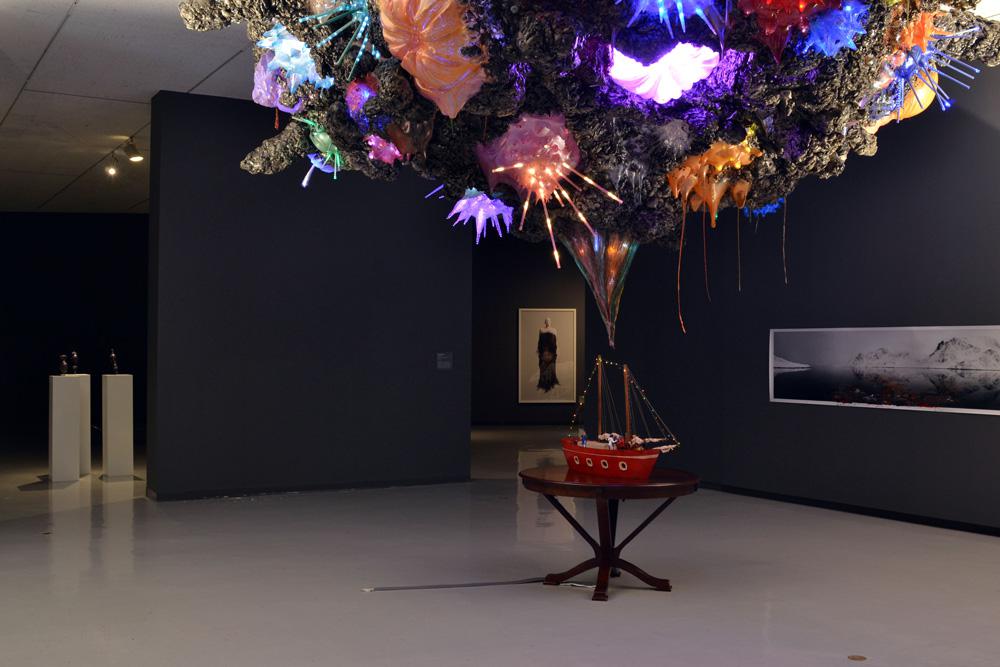Sarah Anne Johnson <em>Untitled (Schooner and Fireworks)</em> 2012 Installation view Courtesy Winnipeg Art Gallery / photo Elaine Stocki