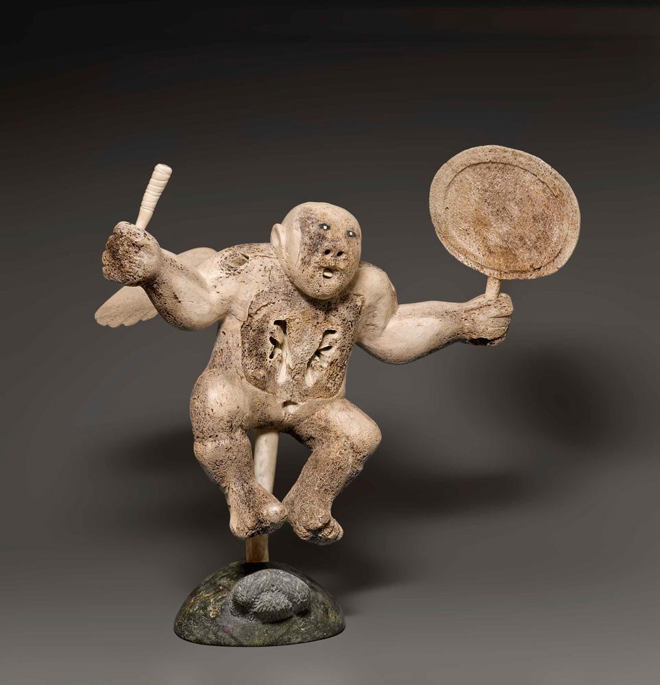 Charlie Ugyuk <em>Winged Shaman Drum Dancer</em> 1990 Courtesy Winnipeg Art Gallery