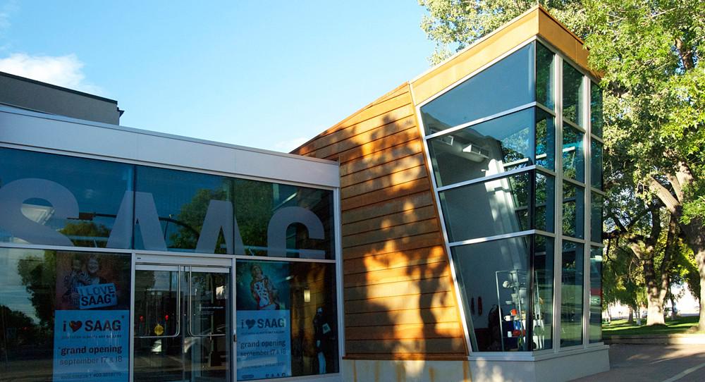 A view of the Southern Alberta Art Gallery entrance
