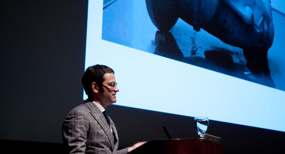 Philip Tinari, director of the Ullens Center for Contemporary Art, at the Vancity Theatre in Vancouver / photo Jennifer Mawby Philip Tinari, director of the Ullens Center for Contemporary Art, at the Vancity Theatre in Vancouver / photo Jennifer Mawby