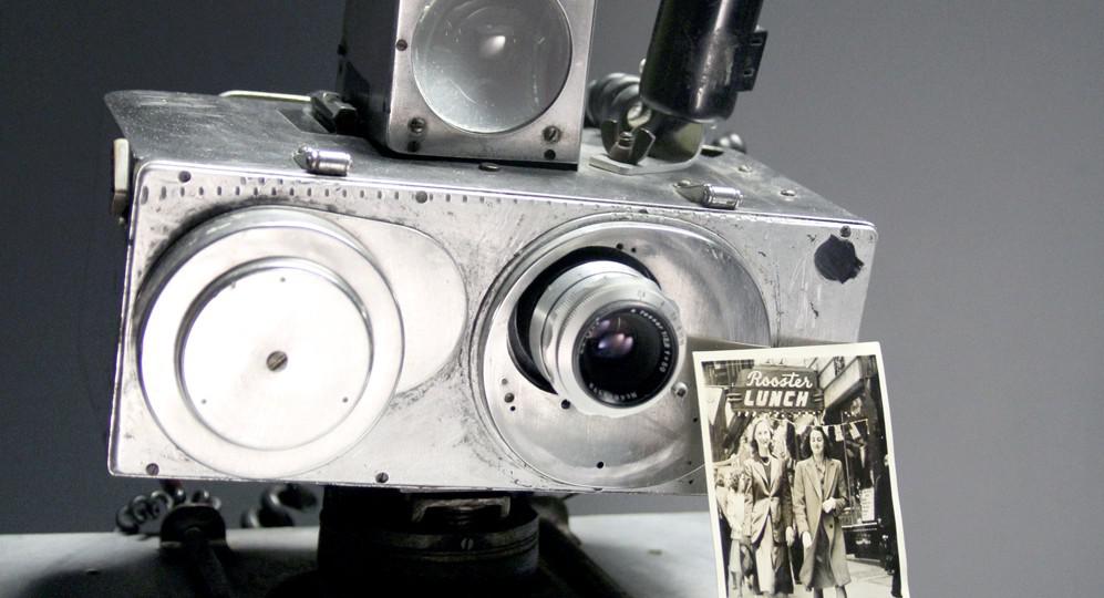 Foncie Pulice's camera, which Pulice used to take millions of Vancouver street photographs, will be on view at the Museum of Vancouver starting June 6 and later as part of the Capture Festival / photo courtesy Museum of Vancouver