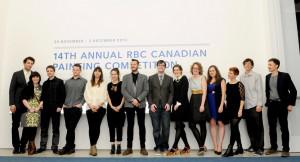The finalists and winners of the 2012 RBC Canadian Painting Competition at the Power Plant / photo Marc Rochette