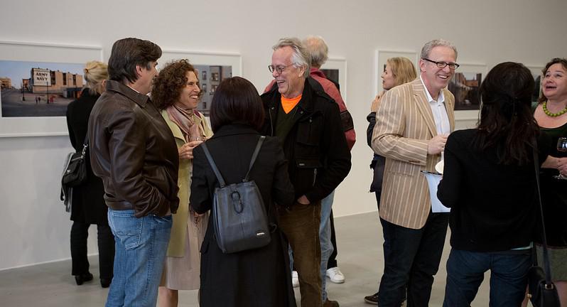 Gallery Hop Vancouver participants chat at Canadian Art's Spring 2012 issue launch at Equinox Gallery last year / photo Jennifer Mawby